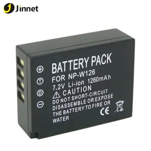 Jinnet NP-W126 Batteria Della Macchina Fotografica per Fuji pellicola XX-T2 XT20 XA5 XA3 XE3 XA20 10 X-T100 XE2 XE2S XT10 NP-W126S