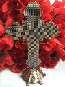 Rojo cobre religioso Juses metal de pie crucifijo, decoración de la Iglesia Cruz Católica - Product Image 2