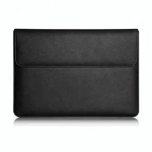 Top kwaliteit designer echt pebble leather laptop case groothandel