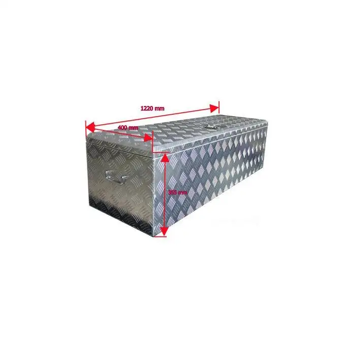 Aluminium Chequer Plate Tool Box Chest Storage van truck