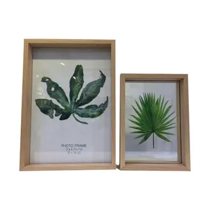 Hoge Kwaliteit Eenvoudige Stijl Houten Fotolijst Plant Specimen Shadow Fotolijst