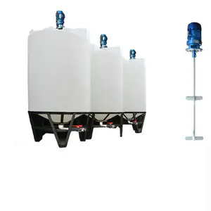 PE Water Dosing Tank With Industrial Electric Liquid Soap Mixer Agitator