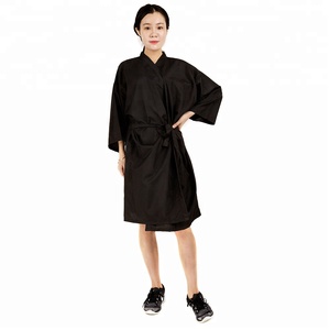 <span class=keywords><strong>Bata</strong></span> de Barbería, Kimono de Poliéster <span class=keywords><strong>para</strong></span> Salón de Belleza, <span class=keywords><strong>Bata</strong></span> de Peluquería con Correa en la Cintura - Product Image 1