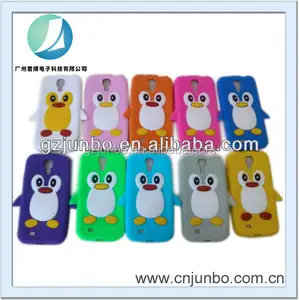 China Proveedor Lindo Pingüino Caso de la Cubierta Del Teléfono Móvil para la Galaxia S4 i9500