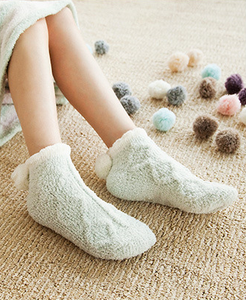 Autumn and Winter Home Sleep Thick Warm Japanese <strong>Lady</strong> Sweet <strong>Slipper</strong> <strong>Socks</strong> - Product Image 4