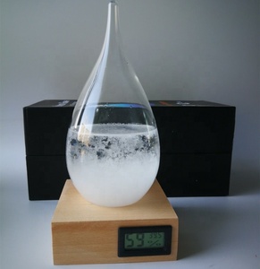 Bão Thủy Tinh Trạm Thời Tiết Giọt Nước Dự Báo Thời Tiết Dự Báo Sáng Tạo Với Nhiệt Kế - Product Image 6