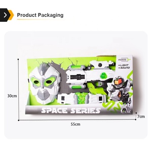 Los niños de sonido de pistola de juguete de plástico de la espada de luz con cosplay cinturón máscara y pistola - Product Image 5