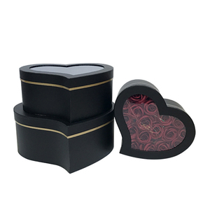 Romantic Heart Shaped <strong>Floral</strong> <strong>Box</strong> with PVC Display Window - Product Image 5