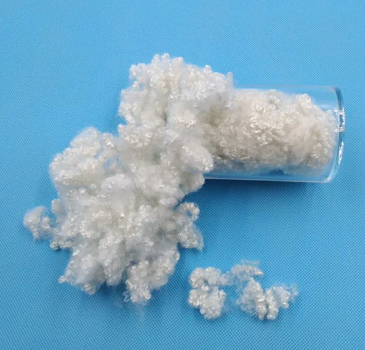 Hangzhou Hanbang best quality of polyester fibers 7D/15Dmm HCS fiberfill for stuffing pillows and quilts