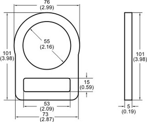 Jensan atacado anel d anel de segurança, preto com carimbo de alta elasticidade, dupla d anéis para acessórios de segurança - Product Image 6