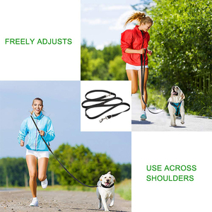 Laisse mains-libres pour chien, ceinture multifonctionnelle réglable de 6 pieds, pour la course à pied, à Double extrémité, pour les chiots - Product Image 5