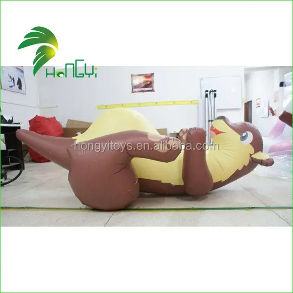 Lovely Inflatable Kangaroo Laying on Beach Bed