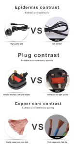 1M UK Standard UK Mains <strong>Power</strong> Plug C7 <strong>Figure</strong> <strong>8</strong> to C8 <strong>Power</strong> Supply Extension Cord <strong>Cable</strong> - Product Image 4