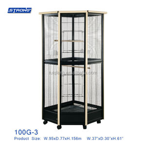 Cage à oiseaux pour perroquets en fer forgé, grand format, Durable, 100G-3, 2 unités - Product Image 1