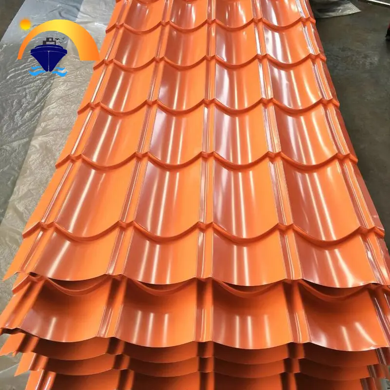 De acero corrugado roofing hoja de Zinc/PPGI Color de acero corrugado galvanizado recubierto