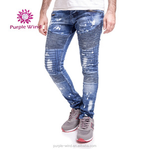 Custom <strong>Jeans</strong> Men Crumpled Gents Denim <strong>Jeans</strong> - Product Image 3