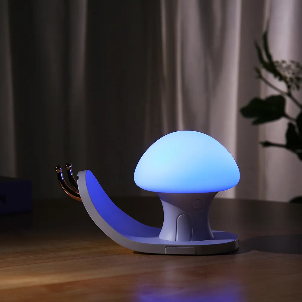Groothandel Nieuwste USB Smart mini draagbare slak huis nachtlampje voor thuis en kantoor