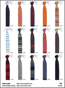 Corbatas de punto de venta locas de diseño personalizado calidad 100% tipos de seda corbata de cuello de punto para hombres - Product Image 2