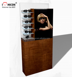Caber sus requisitos del diseño, necesidades de seguridad y presupuesto bloqueo de gafas de sol expositor piso de madera - Product Image 2