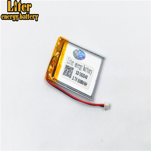 Plug 1,25-2 p 503040 600 mAh 3,7 V rechargeable LiPo battery solar Li ion polymer lithium battery with PCM - Product Image 5