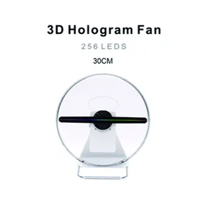 30 см голографический светодиодный вентилятор, 3d Голограмма, рекламный Настольный голографический вентилятор с портативным дизайном, разрешение 512*512 для внутренней рекламы