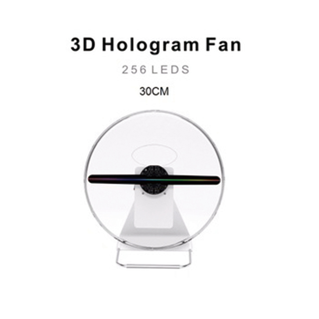 30cm Hologram Led Fan 3d Hologram Advertising Desktop Holographic Fan with Portable Design Resolution 512*512 for Indoor Adverti