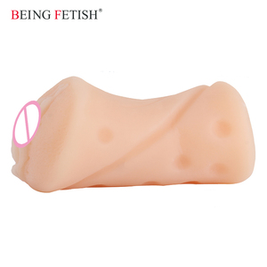 Nuevos juguetes sexuales artificiales peludo coño masturbador con sensación realista apertura Stroker - Product Image 4