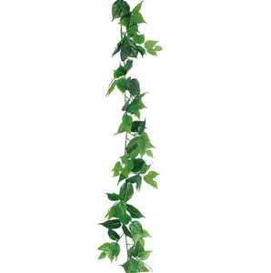 Wholesale indoor decorative Artificial Plastic Ivy Leaf Vines for shop