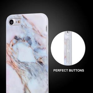 À Rose Étui Souple EN TPU IMD Impression Motif Marbre <span class=keywords><strong>Blanc</strong></span> Slim Fit Pression Sur Capot De Coque Arrière Dur Pour <span class=keywords><strong>iPhone</strong></span> <span class=keywords><strong>7</strong></span>/8 - Product Image 5