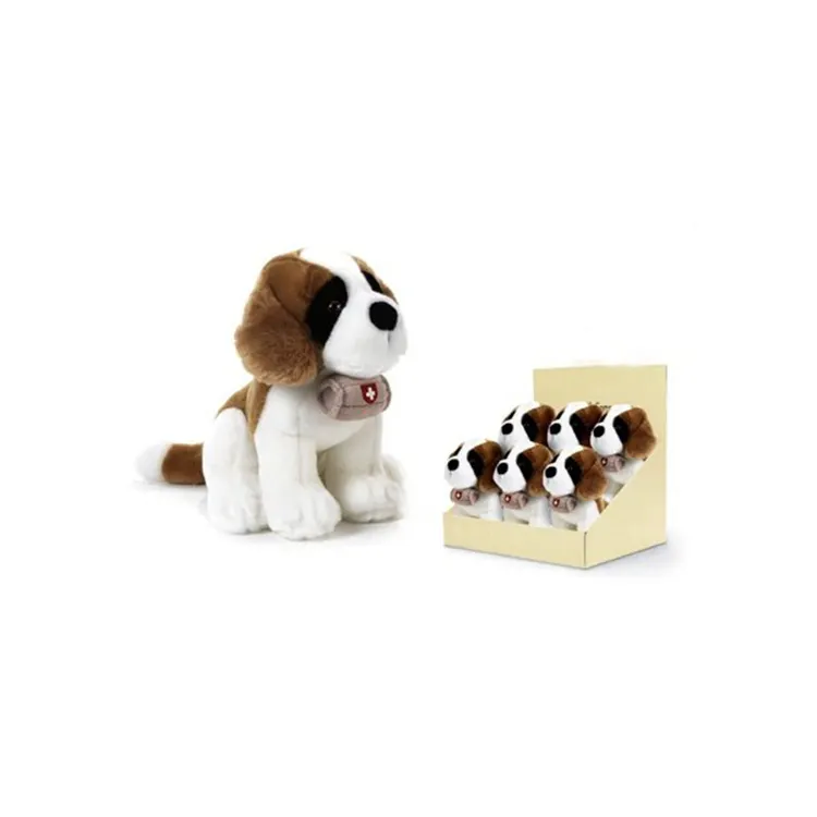 Dieren Pluizige Puppy Gevulde Pluche Hond Speelgoed Dieren Zachte Saint Bernard Hond Speelgoed