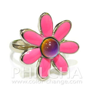 เดซี่ดอกไม้เปลี่ยนสีแหวนอารมณ์ปรับแหวนสาว - Product Image 5