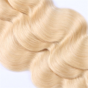 Оптовая продажа, класс 8a, <span class=keywords><strong>aliexpress</strong></span> 613, европейские пучки волос светлого цвета, недорогие человеческие волосы без повреждений, волнистые волосы - Product Image 4