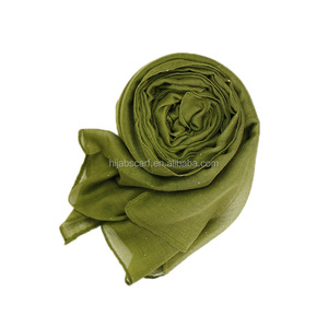 شال لامع صيفي خفيف الوزن وشاح فسكوزي بلون واحد للنساء المسلمات وشاح حجاب لامع - Product Image 5