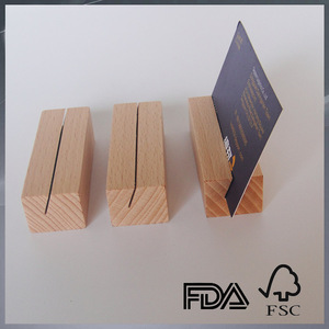 Custom Display Stand Wooden <strong>Name</strong> Card <strong>Holder</strong> Place Card <strong>Holder</strong> <strong>Table</strong> Number <strong>Holder</strong> - Product Image 5