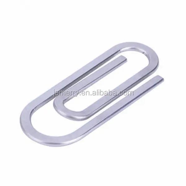 Unique Style Stainless Steel Lightly Blank Paperclip Shape Money ClipためMen