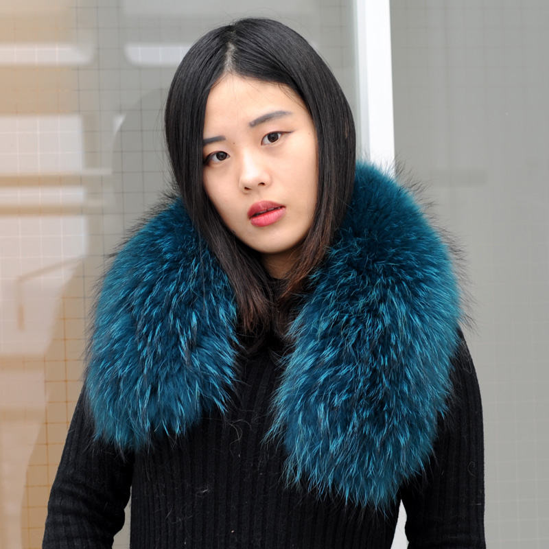CX-A-76E женский съемный капюшон отделка воротник из натурального меха енота