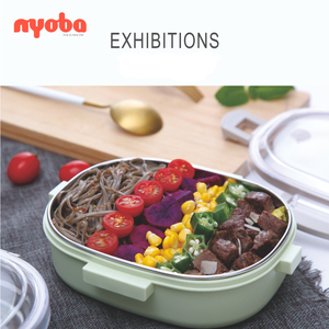 Оптовая продажа, портативный изоляционный Ланч-бокс 850 мл, эллипс, герметичный, пищевой пластик, нержавеющая сталь 304, для улицы, для студентов и детей - Product Image 4