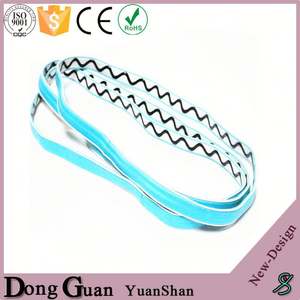 Diademas de poliéster de <span class=keywords><strong>2016</strong></span> y 10Mm, diadema de silicona antideslizante - Product Image 1