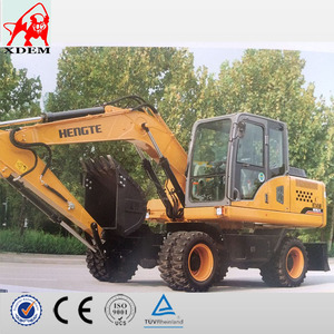 0.53m3 Wheel excavator HENGTE HT145W Cheap excavator