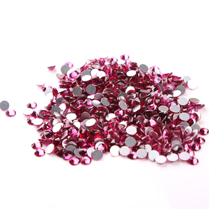 Rhinestones no calientes del arreglo para la decoración del vestido SS8 fucsia - Product Image 4
