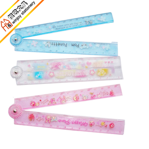 Export Quality Custom Design Plastic 15 or <strong>30cm</strong> Folding <strong>Ruler</strong> Transparent - Product Image 1