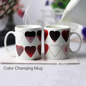 P178 11oz Glossy/Matte Sublimation Color Changing Magic Mug with Hot Temperature Hot Water Change