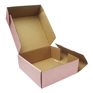 Bon marché OEM de luxe logo personnalisé imprimé petite rose couleur <span class=keywords><strong>dvd</strong></span> mailer emballage boîte en carton ondulé boîte d'expédition carton boîte - Product Image 3