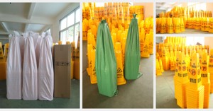 H68cm PP plastik dikkat işareti dikkat kurulu uyarı panosu ıslak zemin koni - Product Image 6