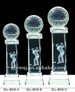 3D láser deportes premios trofeo <span class=keywords><strong>de</strong></span> golf <span class=keywords><strong>de</strong></span> cristal para el <span class=keywords><strong>ganador</strong></span> Premio 2015 más nuevo - Product Image 1