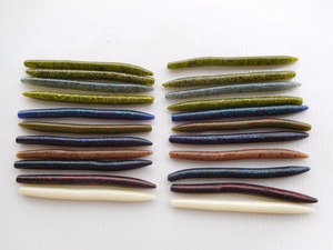 Señuelo de Pesca de Agua Dulce para Lubina, Cebo de Gusano Impregnado, Señuelo de Plástico Suave para Rí<span class=keywords><strong>o</strong></span> y Lago - Product Image 4