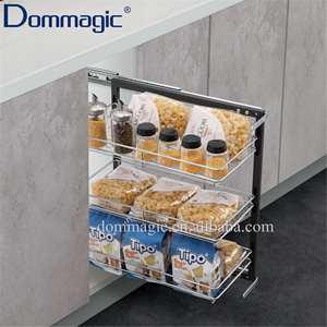 Panier coulissant latéral pour armoire de cuisine pour le rangement des armoires basses - Product Image 5