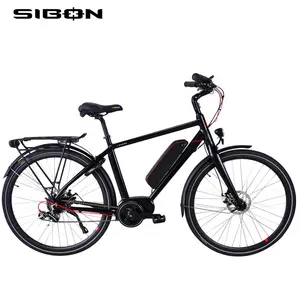 SIBON B0510170 CE 250w brushless motor hydraulic disc brake integration fork 8 speed Chinese city new 27.5" electric bicycle
