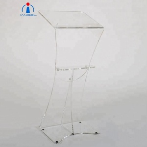 Iangel Nuevo Diseño Acrílico Iglesia Púlpito Extraíble Iglesia Podio Atril - Product Image 3