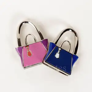 wholesale Promotional Custom Foldable Folding Metal Bag Hanger Hook